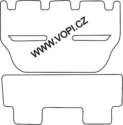 Autokoberce Honda Shuttle 1998 - 200 zadní sada Royalfit (1722)